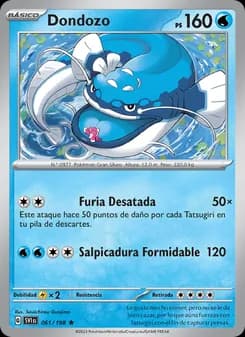 Dondozo card in Spanish
