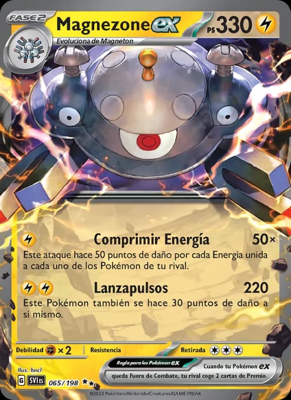 Magnezone ex card in Spanish