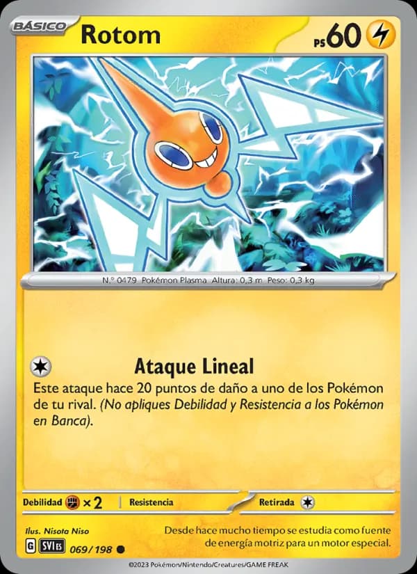 Rotom card in Spanish