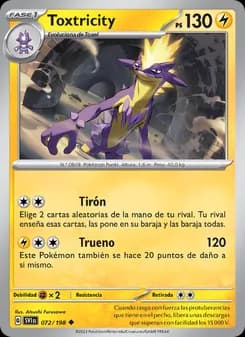 Toxtricity card in Spanish