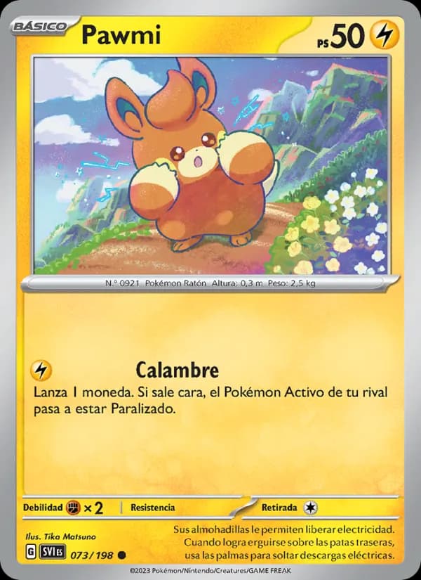 Pawmi card in Spanish
