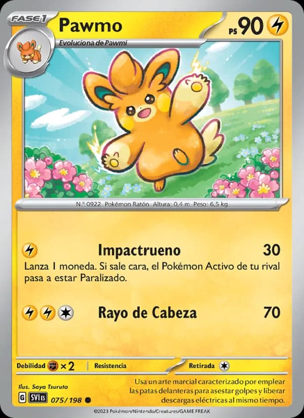 Pawmo card in Spanish