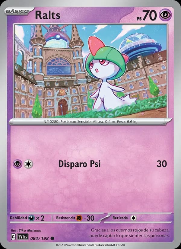 Ralts card in Spanish