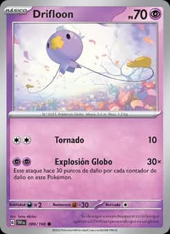 Drifloon card in Spanish
