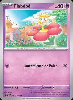 Flabébé card in Spanish