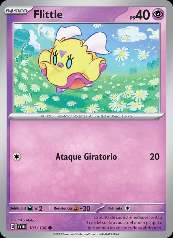 Flittle card in Spanish