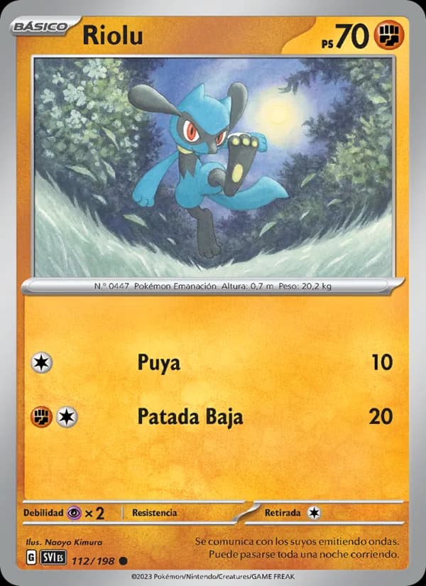 Riolu card in Spanish