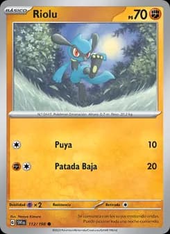 Riolu card in Spanish
