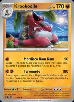 Krookodile card in Spanish