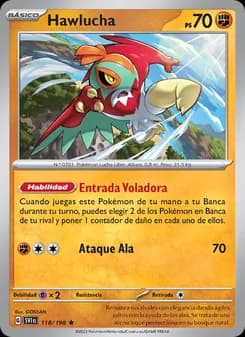 Hawlucha card in Spanish