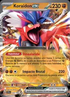 Koraidon ex card in Spanish