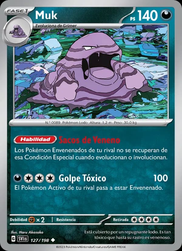 Muk card in Spanish