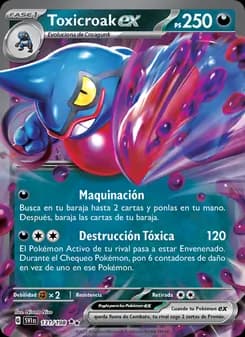 Toxicroak ex card in Spanish