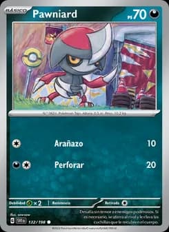 Pawniard card in Spanish