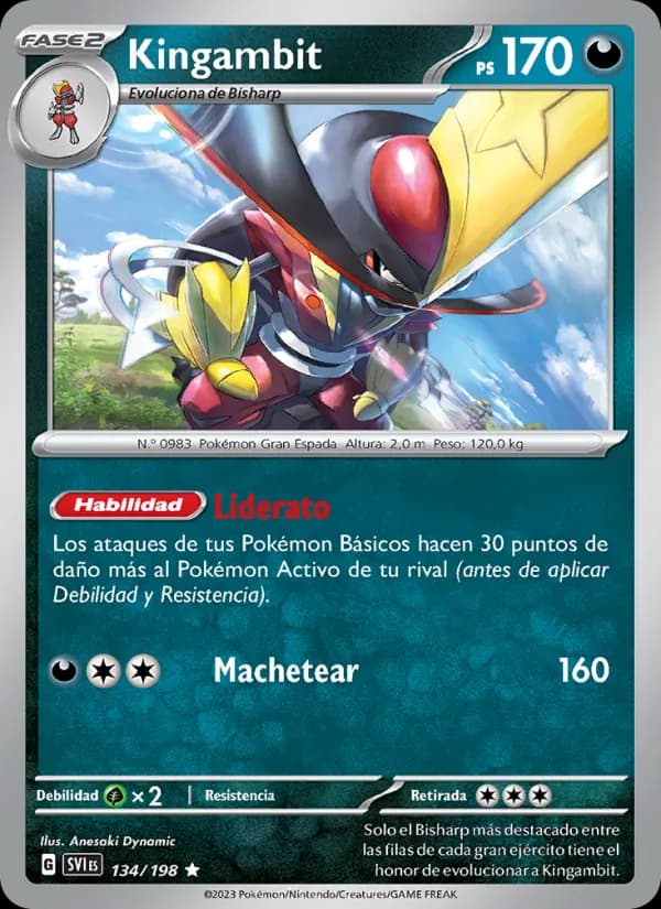 Kingambit card in Spanish