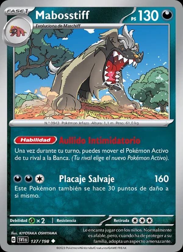 Mabosstiff card in Spanish