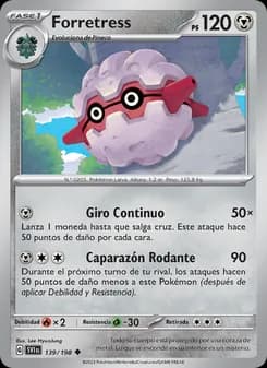 Forretress card in Spanish