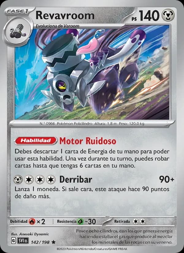 Revavroom card in Spanish