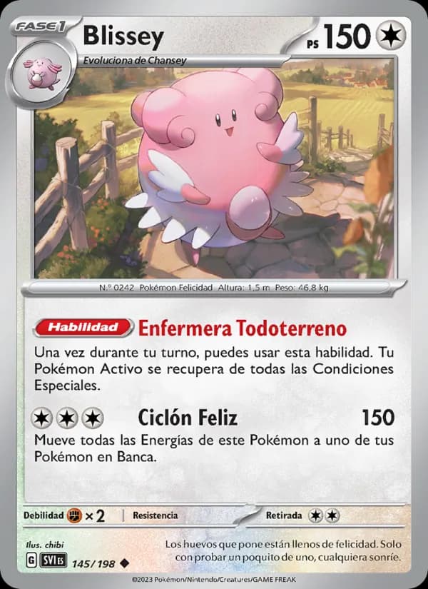 Blissey card in Spanish