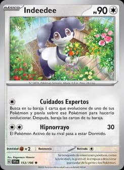 Indeedee card in Spanish