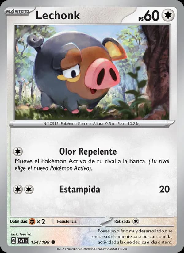 Lechonk card in Spanish
