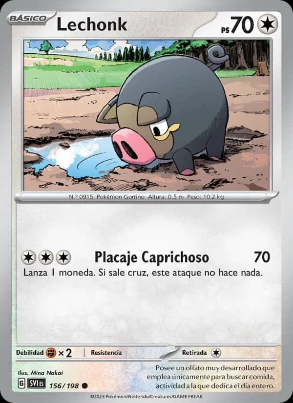 Lechonk card in Spanish