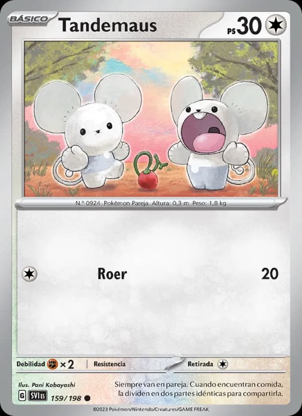 Tandemaus card in Spanish