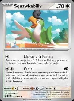 Squawkabilly card in Spanish