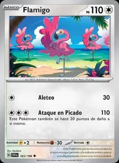 Flamigo card in Spanish