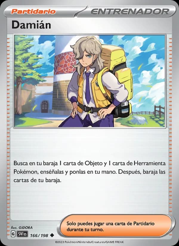 Damián card in Spanish