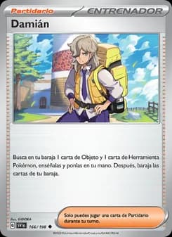 Damián card in Spanish