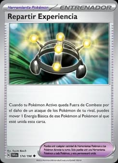 Repartir Experiencia card in Spanish
