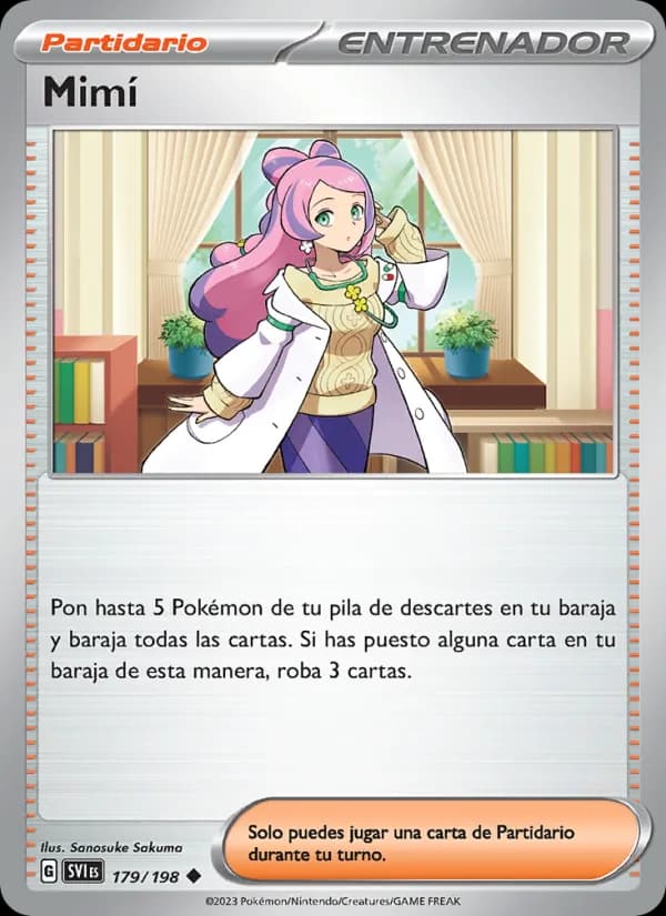 Mimí card in Spanish