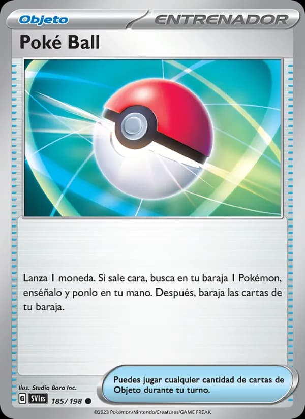 Poké Ball card in Spanish