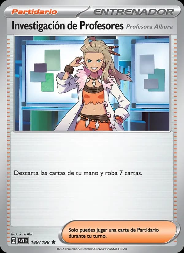 Investigación de Profesores card in Spanish