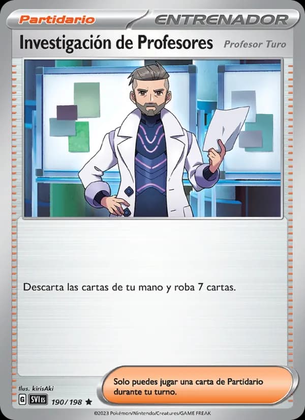 Investigación de Profesores card in Spanish