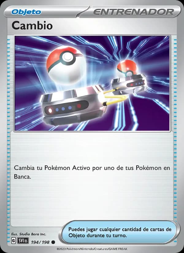 Cambio card in Spanish