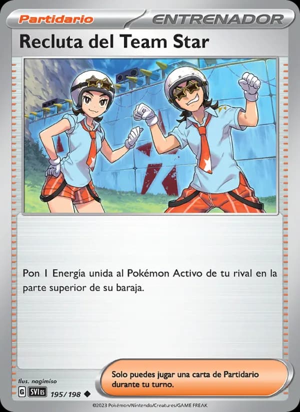 Recluta del Team Star card in Spanish