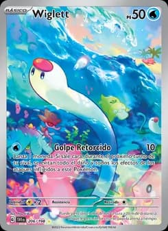 Wiglett card in Spanish