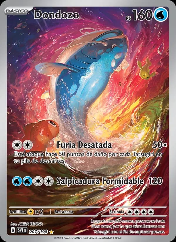 Dondozo card in Spanish
