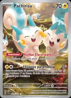 Pachirisu card in Spanish