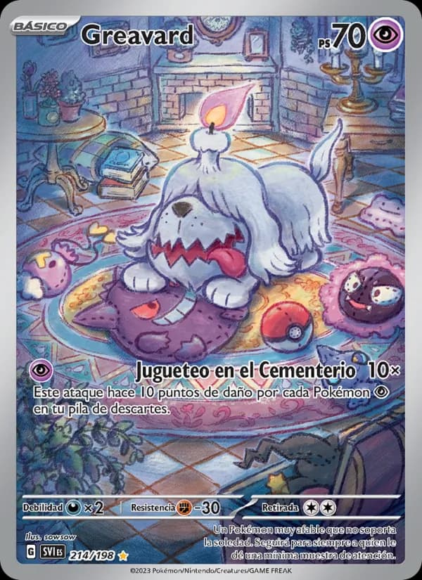 Greavard card in Spanish
