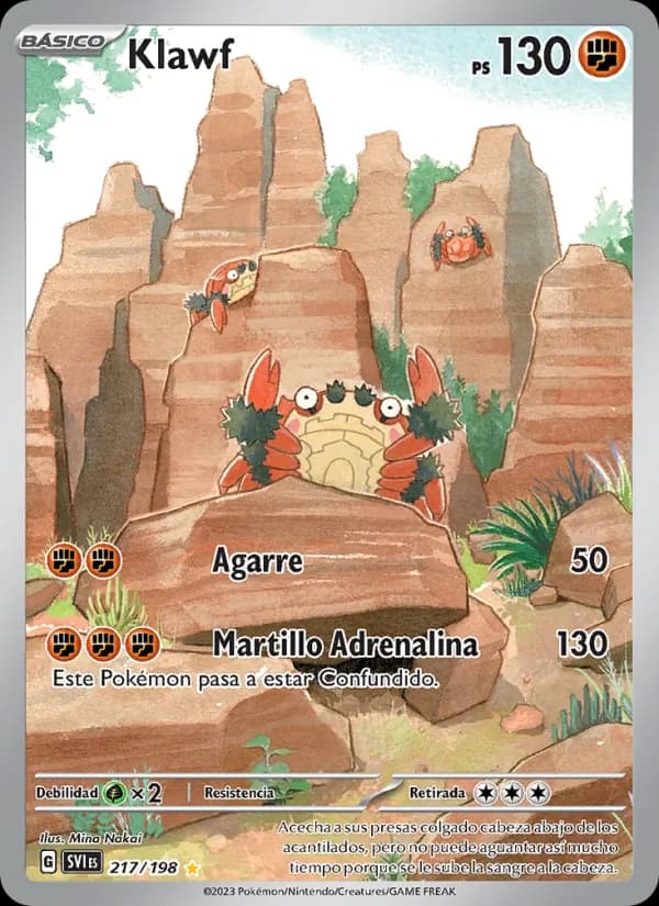 Klawf card in Spanish