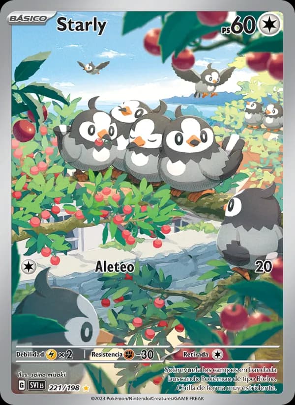 Starly card in Spanish