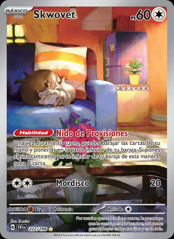 Skwovet card in Spanish