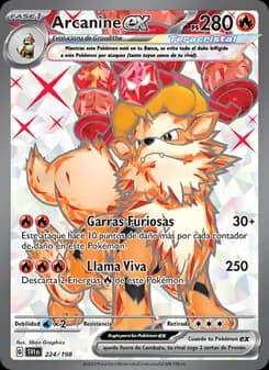 Arcanine ex card in Spanish
