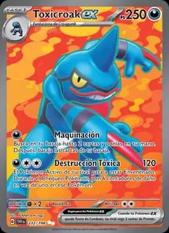 Toxicroak ex card in Spanish