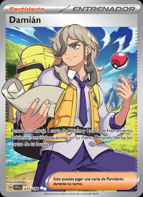 Damián card in Spanish