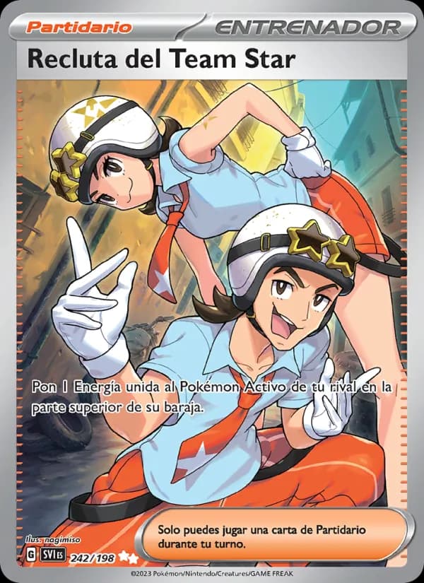 Recluta del Team Star card in Spanish