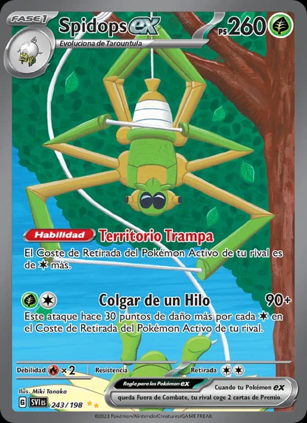 Spidops ex card in Spanish